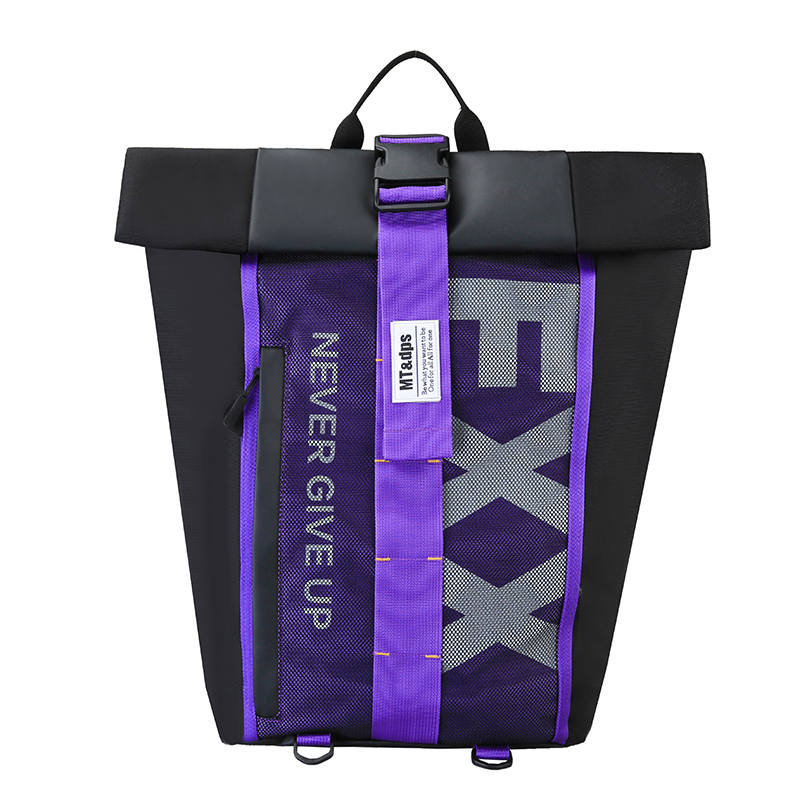 DELIXIONG Oxford Backpack Unisex Yellow/Blue/Purple/Red