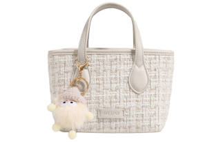 AILUXI Fabric Shoulder Bag, Crossbody Bag, Handbag Regular Women's Pearl White