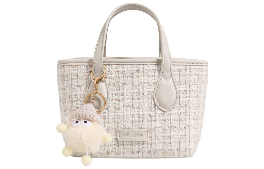 AILUXI Fabric Shoulder Bag, Crossbody Bag, Handbag Regular Women's Pearl White