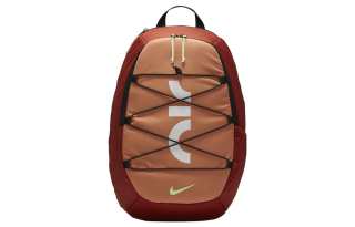 Nike Fabric Backpack Regular Unisex Dark Orange & Amber Brown & Explosion Green & Yellow