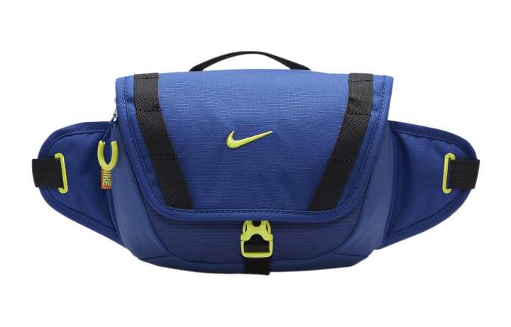 Nike Nike Polyester With Nylon Crossbody Fanny Pack Regular Unisex Dark Royal Blue & Original Green
