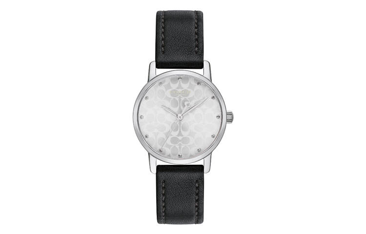 COACH GRAND Wrist Watches Quartz Movement Leather Strap 28mm Silver Dial Women's Watch Analog