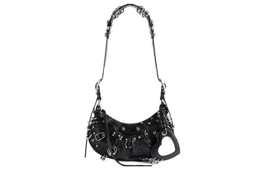 Balenciaga Le Cagole Xs Shoulder Bag With Piercing Black