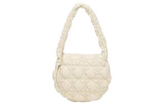 CARLYN Nylon Cloud Bag, Handbag, Shoulder Bag Women's Ivory