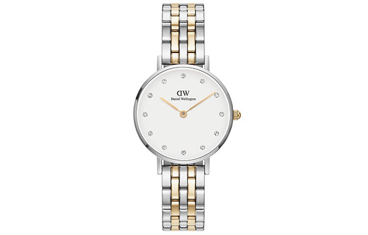 DW/DanielWellington Daniel Wellington PETITE Collection Wrist Watches Quartz Movement Stainless Steel Watchband 28mm White Dial