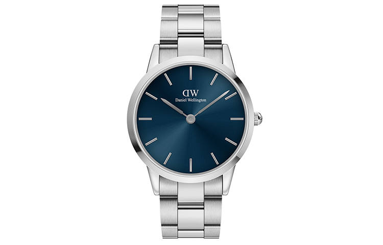 DW/DanielWellington Daniel Wellington ICONICDW Wrist Watches Quartz Movement Stainless Steel Watchband Blue Dial Men's Watches