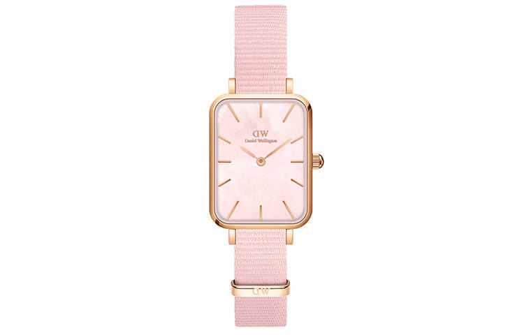 DW/DanielWellington Daniel Wellington QUADRODW Wrist Watches Quartz Movement 20mm*26mm Pink Watch Dial Women's Watch
