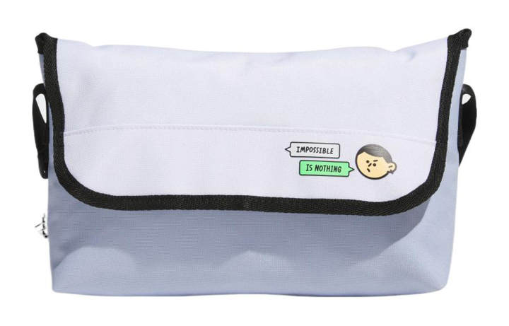 Adidas Adidas Recycled Material Blend Fabric Messenger Bag, Shoulder Bag, Crossbody Bag Regular Unisex