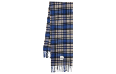 Ader Error check-pattern wool scarf