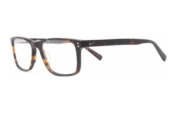 Nike Nike Swoosh-detail square-frame glasses
