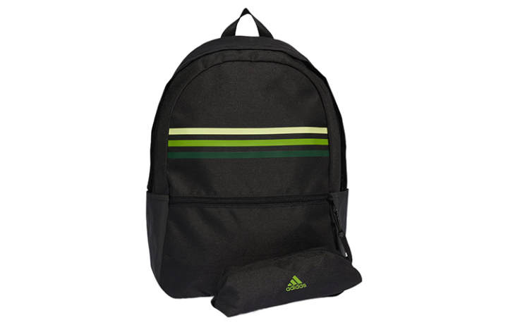 Adidas Adidas Recycled Material Backpack Regular Unisex Black & Pulse Lime
