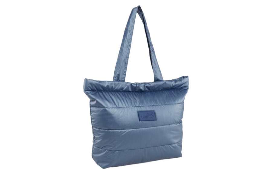 PUMA Athleisure Nylon Tote Bag, Shopping Bag, Handbag Women's Persian Blue
