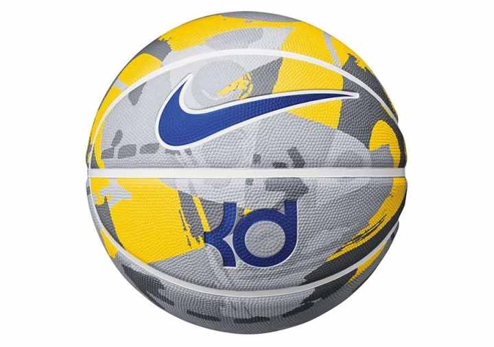 Nike Nike Rubber Basketball Yellow Gray Size 7 Training