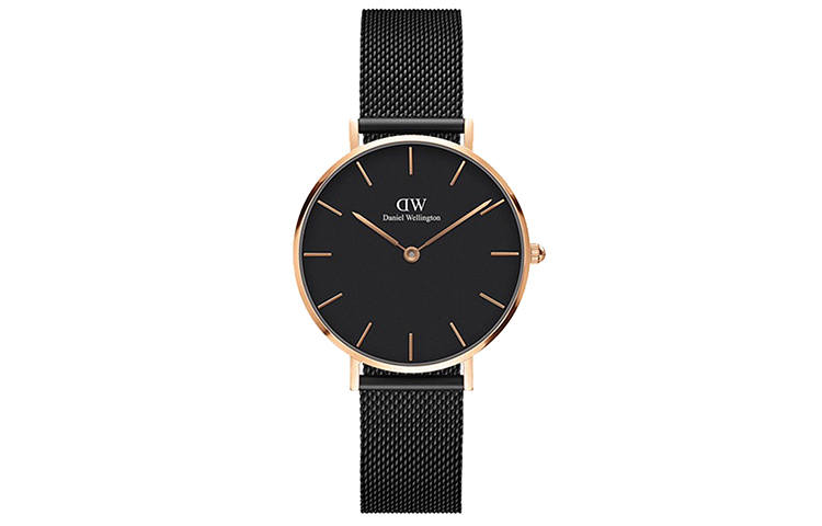 DW/DanielWellington Daniel Wellington DW Golden Flow Watch Quartz Movement Black Dial Women's Watch