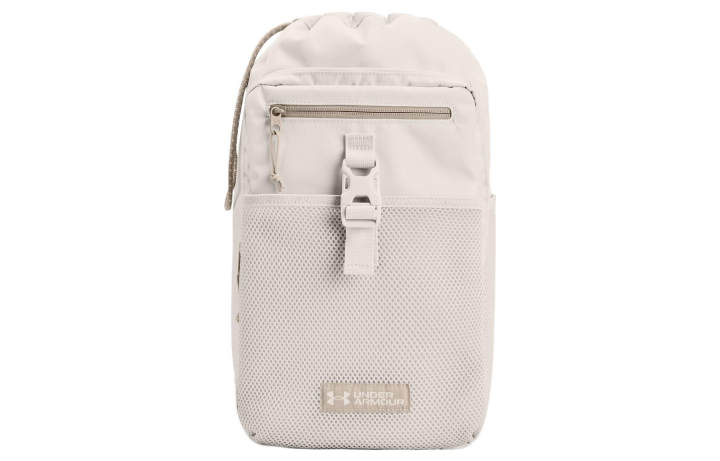 Under Armour Under Armour Under Armour Polyester Shoulder Bag, Crossbody Bag Regular Unisex White Earth & Khaki & White Peak