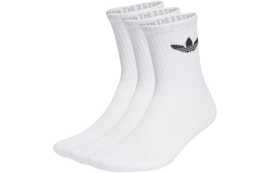 Adidas Originals Crew Socks Unisex 3 Pack White