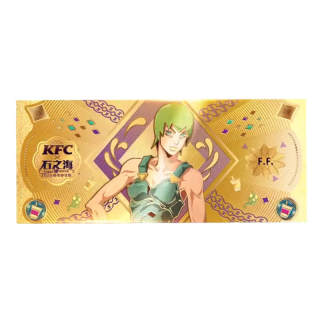 KFC JOJO Custom Commemoration Gold Card IP / Anime Cards Single Card/Set Of 4 Pcs
