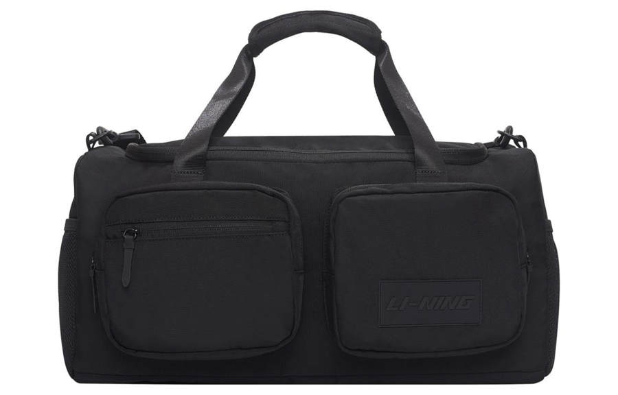 Li-Ning Li Ning Sports Life Collection Fabric Shoulder Bag, Crossbody Bag, Handbag, Travel Bag, Gym Bag Regular Unisex Black