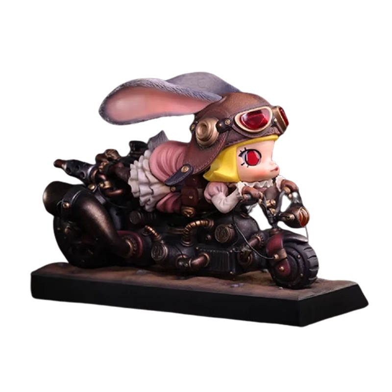 POP MART x Mana Molly Steam Punk Burst Speed Bunny Girl Ver.1 Cute Trendy Figures 22cm