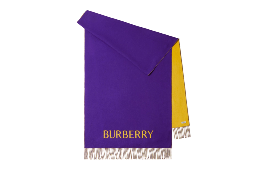 Burberry 【Previous Season】rose-print cashmere scarf