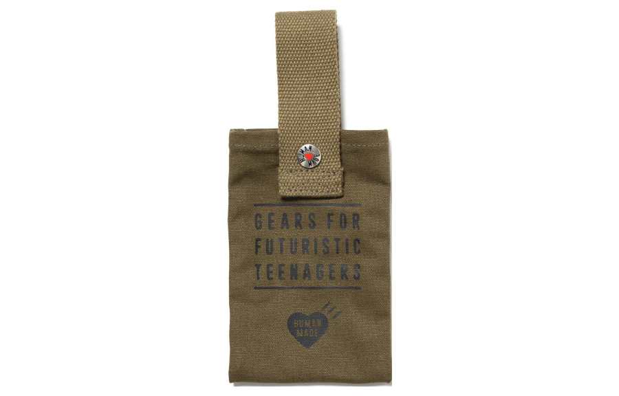 HUMAN MADE HUMAN MADE Cotton Handbag Unisex Olive Green