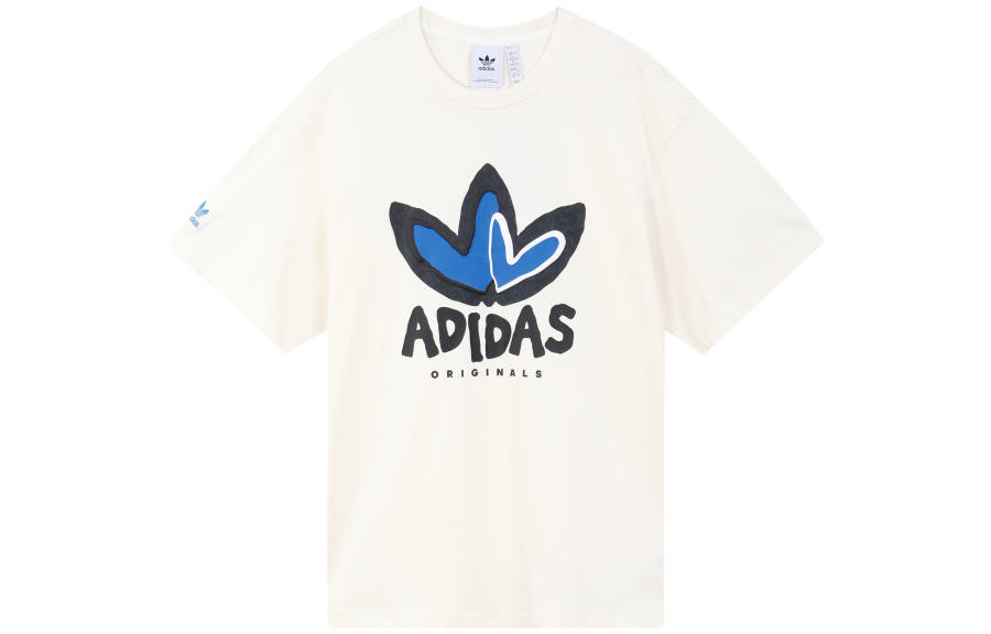 Adidas Originals Set in Sleeve T Shirt Unisex Pink White