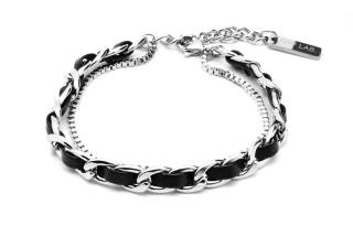 DAP Titanium Steel Leather Bracelets Unisex