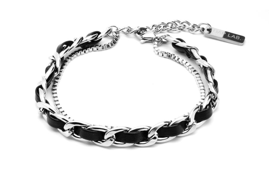 DAP DAP Titanium Steel Leather Bracelets Unisex