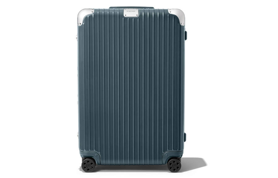 RIMOWA Hybrid Polycarbonate Luggage Suitcase For Air Travel 30 Inch Unisex Steel Blue