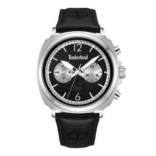 Timberland Williston Wrist Watches Quartz Movement Leather Strap 43mm Black Dial Men's Watches