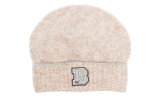 Brunello Cucinelli logo-patch ribbed beanie