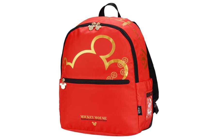 Li-Ning Li Ning Disney Mickey, Collaboration Sports Fashion Collection Polyamide Backpack Regular Unisex Red