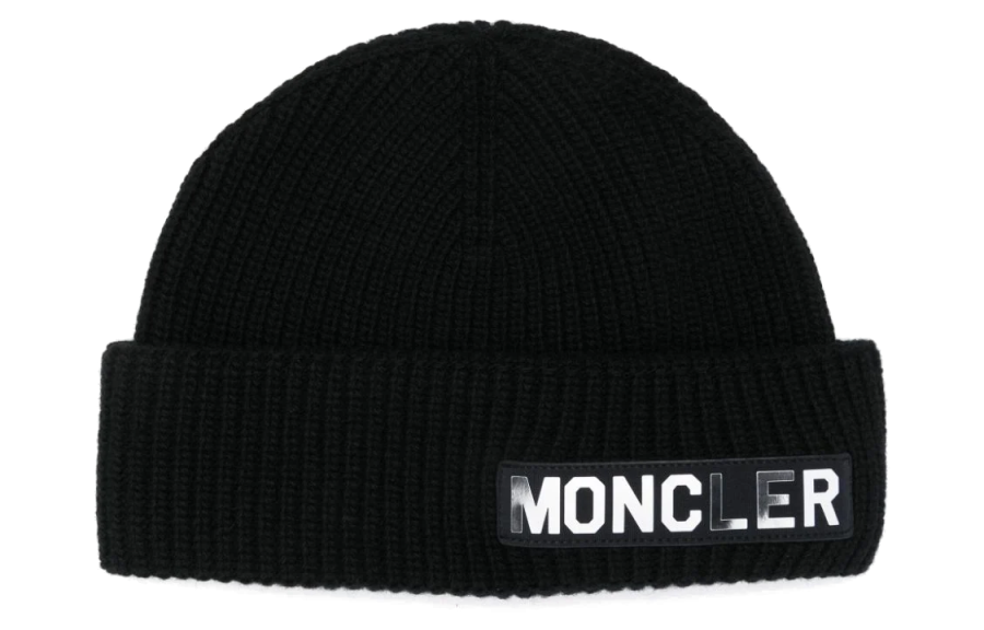 Moncler 【Previous Season】logo-appliqué beanie hat