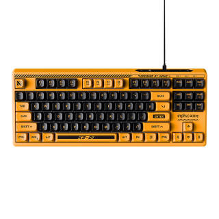 Inphic K901 87 Keys Gaming Office Typing Home Use Button Quiet Dazzling Color Light Notebook Desktop All Wired Keyboard