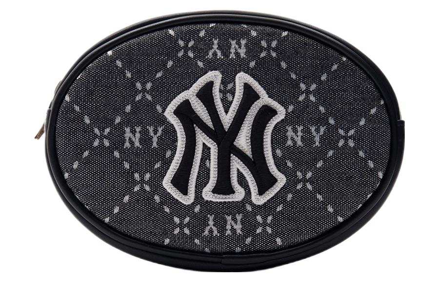 MLB Artificial Leather Round Bag, Shoulder Bag, Crossbody Bag Unisex Black
