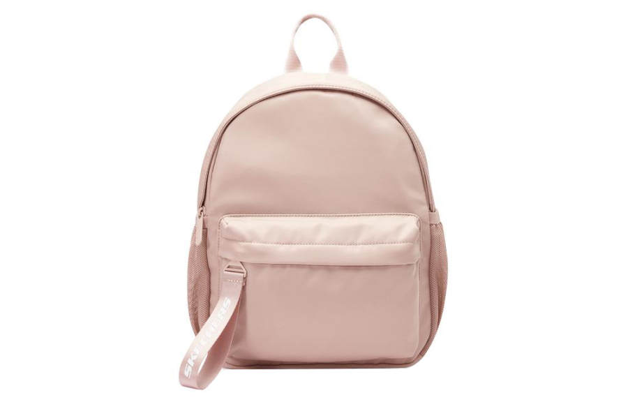 Skechers Zip Closure Fabric Backpack Regular Unisex Pink Peach Blossom