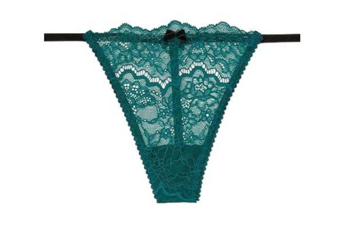 Victoria's Secret Thong Women's 1 Pack Blue Green