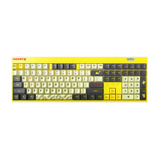 CHERRY x Pokemon MX2.0S Wireless 109 Keys Tri Mode, Mechanical Esports Gaming, Pikachu Theme Keycap Keyboards