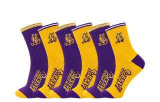 NBA Mid-Calf Socks Men's 6 Pack