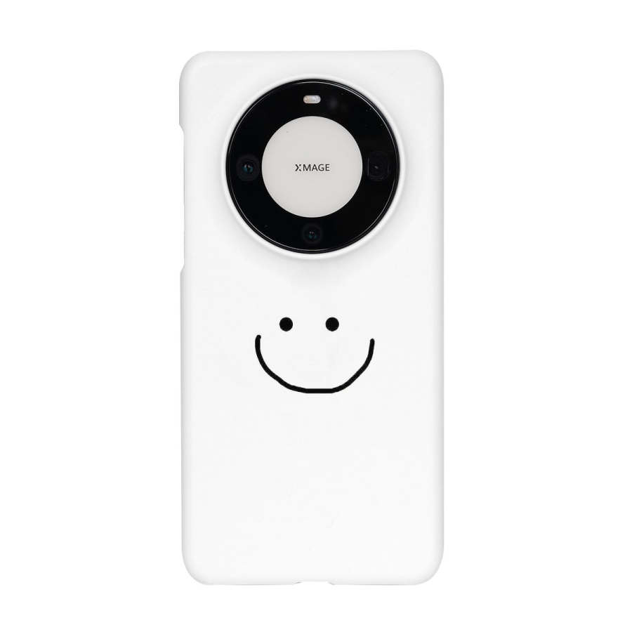 Keshami PC Material Lightweight Hard Shell Minimalist Style Line Emoji Phone Cases