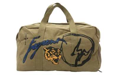 Travis Scott Canvas Bag, Handbag Regular Men's Olive