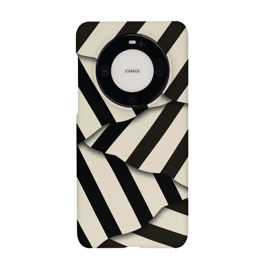Keshami Keshami PC Material Lightweight Hard Shell Black Beige Irregular Lines Phone Cases