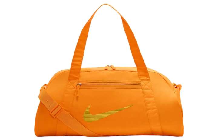 Nike Nike Polyester Gym Bag Crossbody Shoulder Tote Regular Unisex Orange