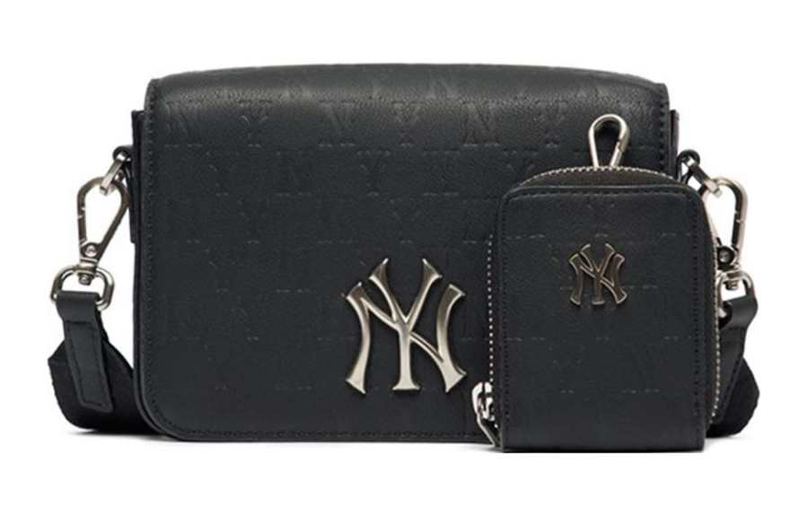 MLB MLB Monogram Collection Cotton Polyester Combo Bag, Crossbody Bag, Shoulder Bag Regular Women's Black