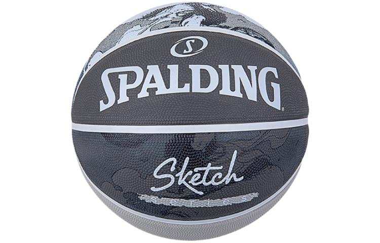 SPALDING SPALDING Sketch Collection Rubber Basketball Gray Size 7 Training Unisex China Mainland Version