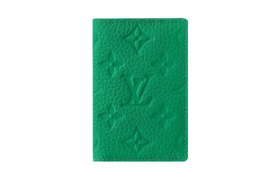 LOUIS VUITTON LOUIS VUITTON Leather Wallet Regular Men's Green