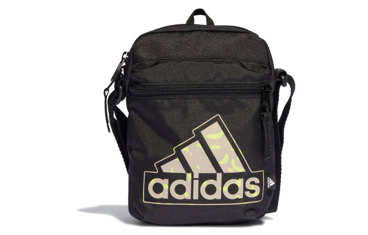 Adidas Adidas Essential Recycled Polyester Brocade Fabric Shoulder Bag, Crossbody Bag Regular Unisex Black