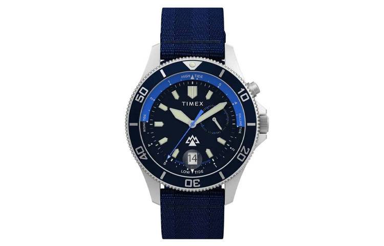 TIMEX EXPEDITION Wrist Watches Quartz Movement Rubber Strap 41mm Blue Dial Men's Watches 200m Waterproof