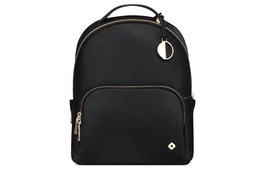Samsonite SAMSONITE Fabric With Microfiber Synthetic Leather Backpack Regular Women's Black