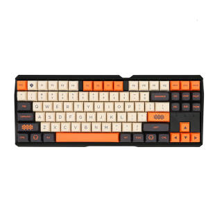 CHERRY MX3.0S 109 Keys 87 Keys Custom, Black & Orange Colorway GMK Large Carbon Limited Edition, Alloy RGB
